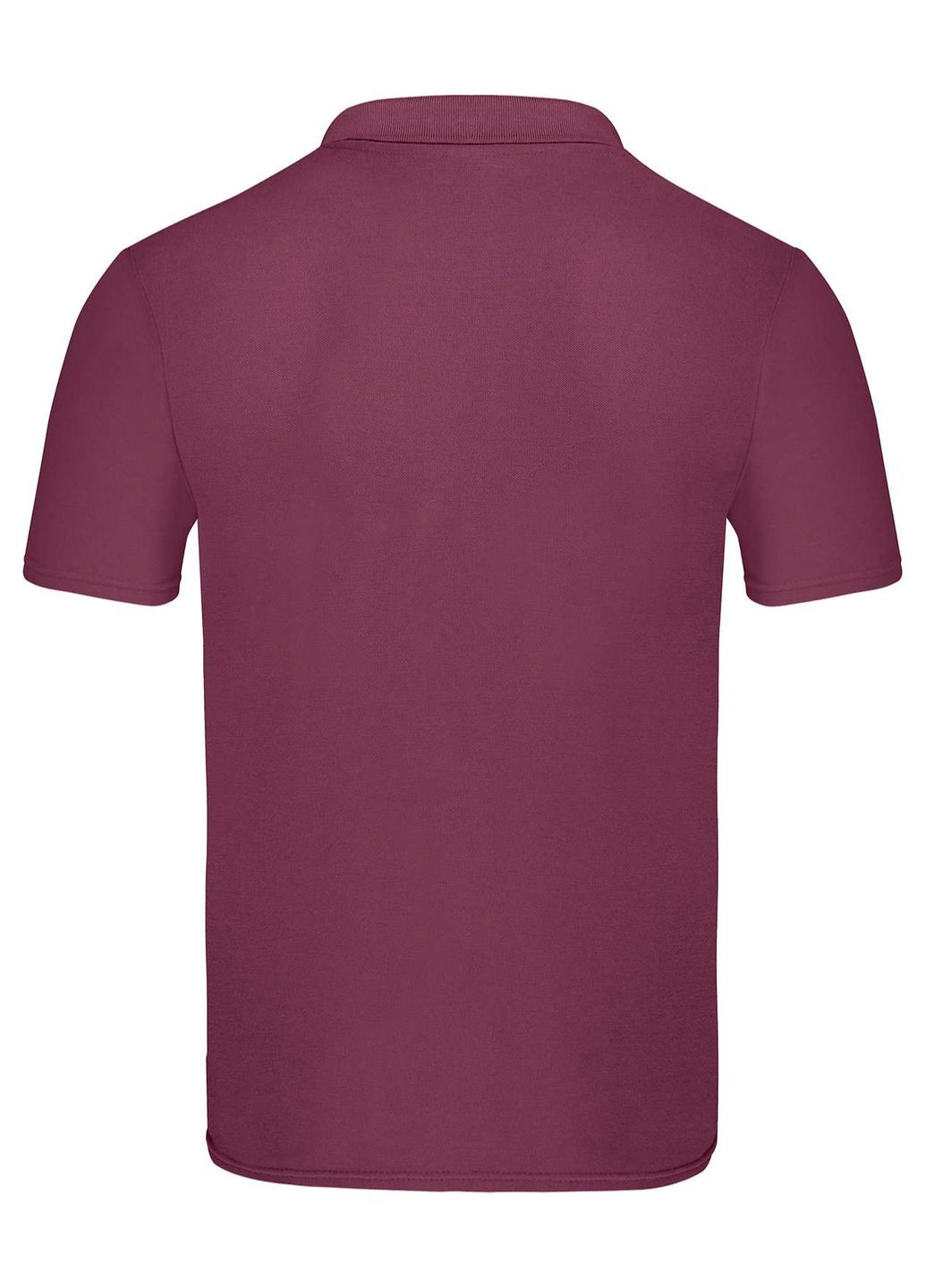 Бордова футболка поло чоловіча original polo (0630500412xl) з коротким рукавом Fruit of the Loom