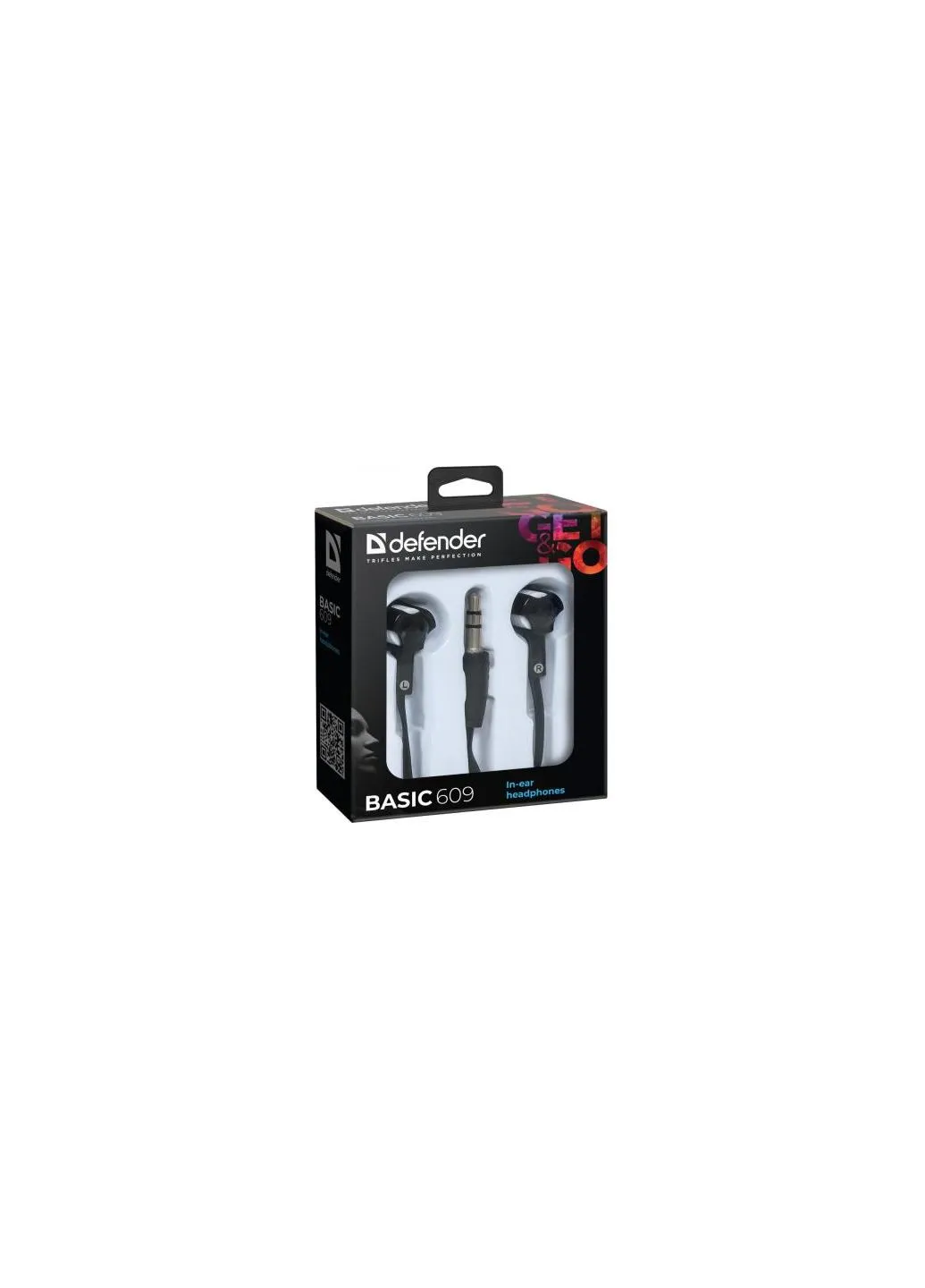 Навушники Basic 609 Black-White Defender (388705899)