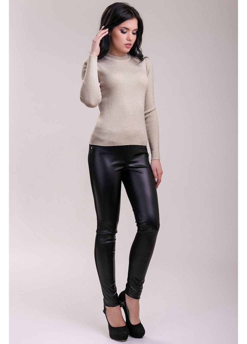 Кофейный демисезонный джемпер 1412.3243 Seventeen