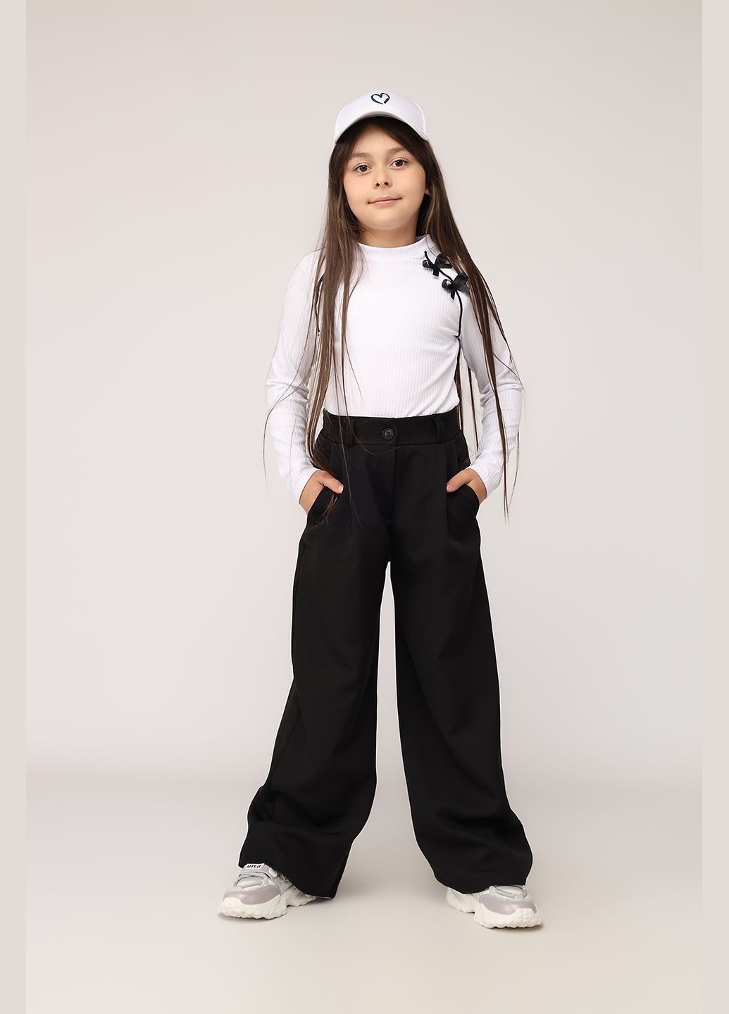 Штани для дівчинки колір чорний CB-00276968 Yuki (338375919)