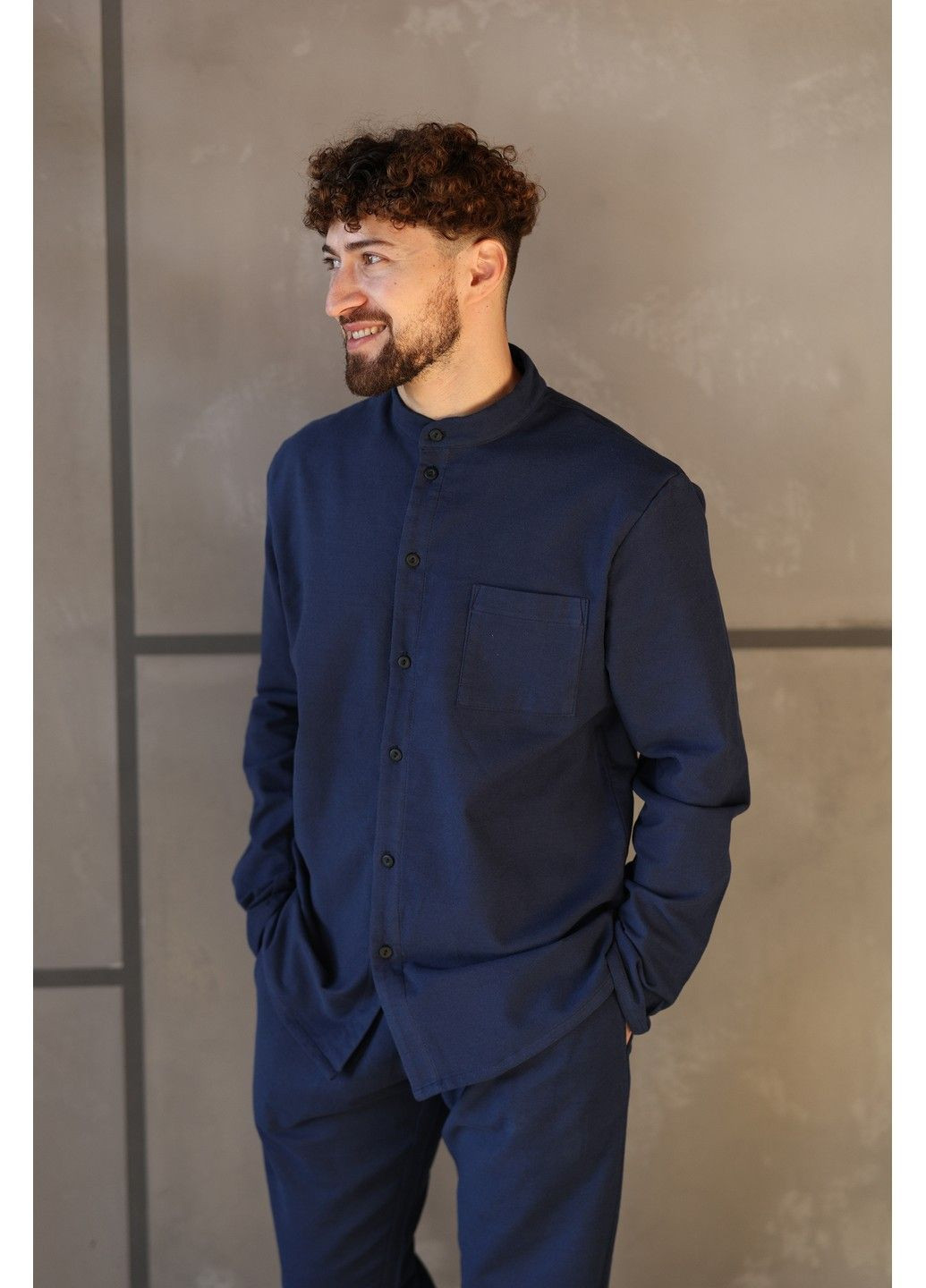 Піжама чоловіча фланель TOKYO SOFT синя Handy Wear (315705521)