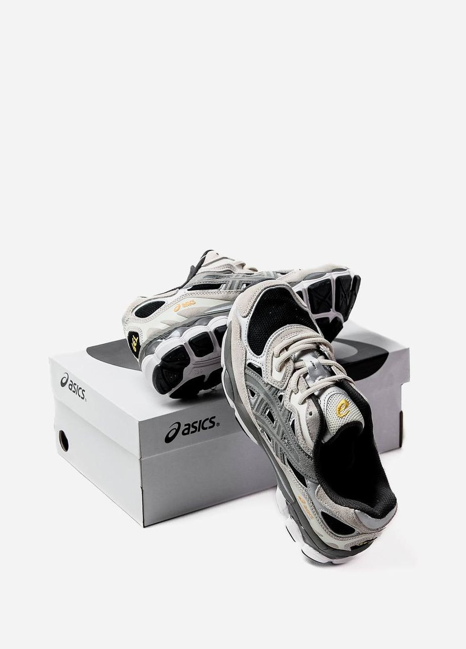 Сірі літні gel nyc clay black grey Asics