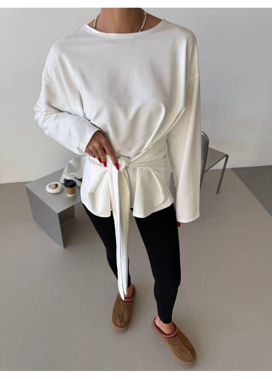 Білий світшот однотонний (361941816)