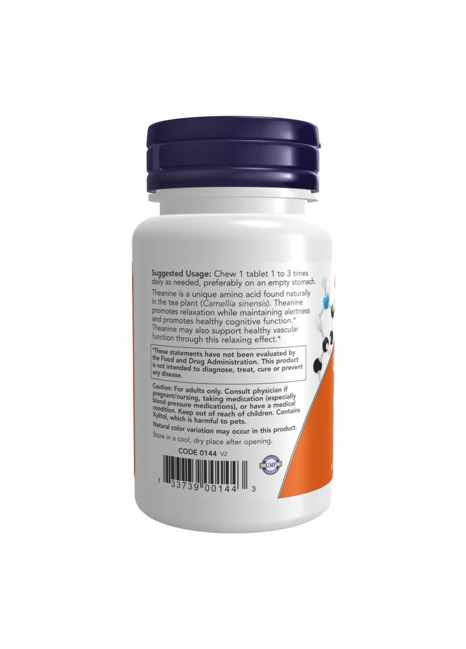 L-Theanine 100mg Plus - 90 loz Now Foods (369400741)