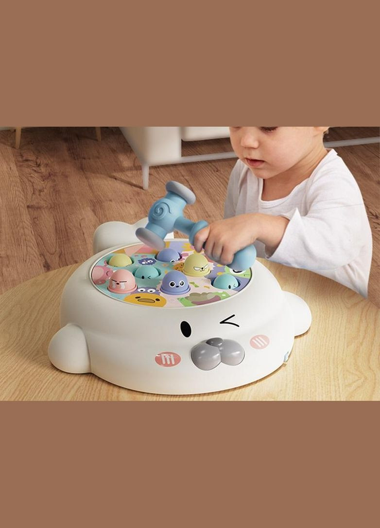 Дитяча розвиваюча музична іграшка стукалка Huanger Whac-a-Mole арт. 7090 No Brand (278275977)