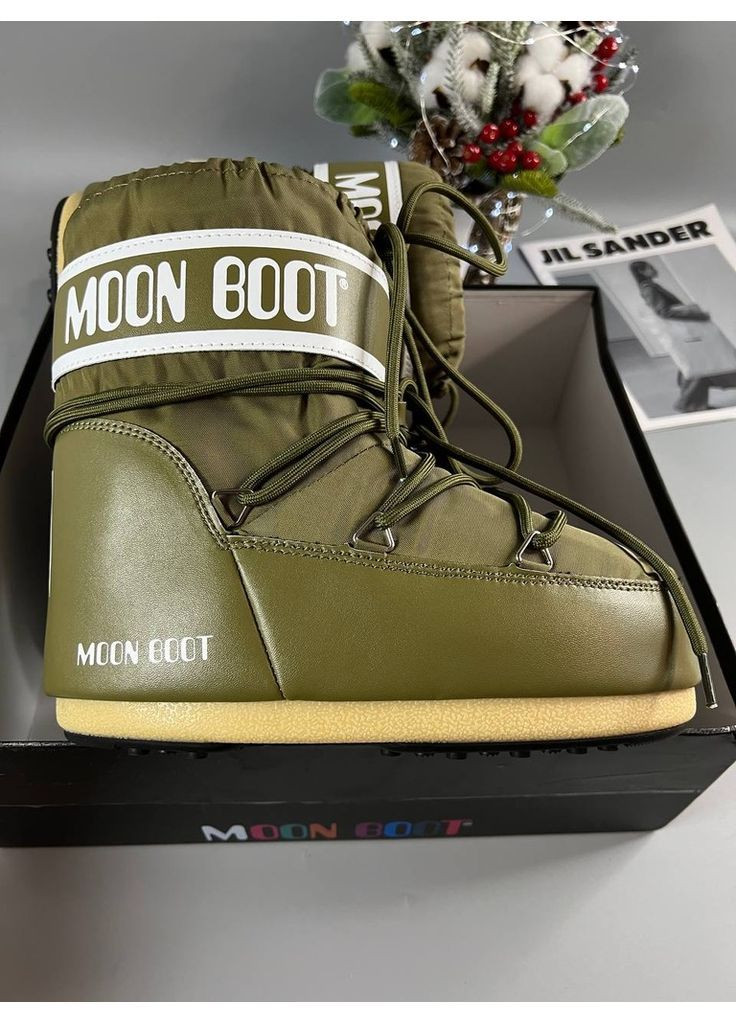 Зимние женские сапоги женские moon boot mb icon low nylon No Brand