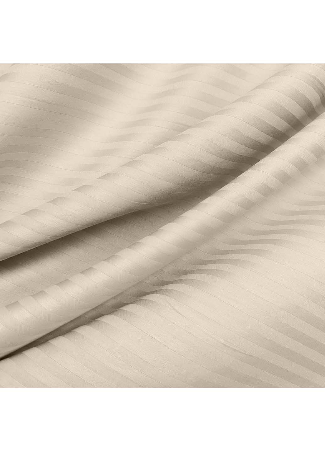 Двуспальная постель сатин с простыней на резинке BISCUIT 180х220 см Cosas (307477287)