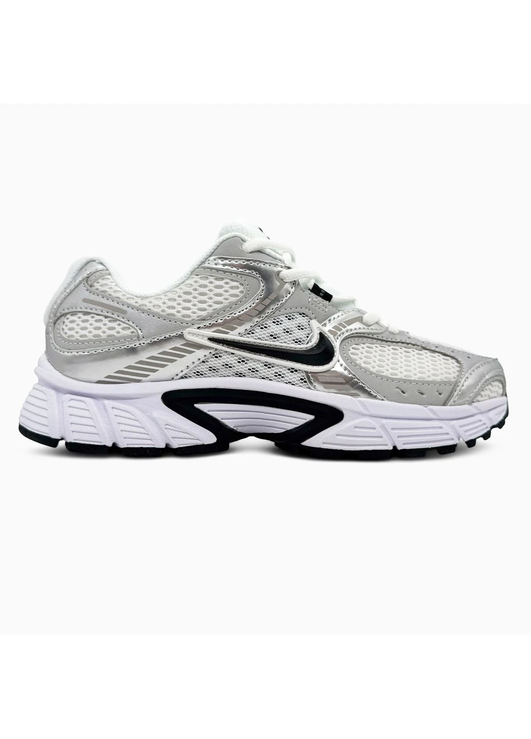 КРОСІВКИ ЖІНОЧІ NIKE V5 RNR WHITE/SILVER/BLACK НАЙК В5 БІЛІ No Brand білі демісезони (391050179)