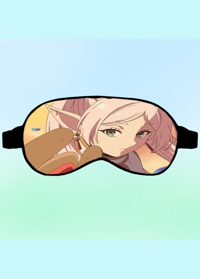 Маска для сну Аніме Фрірен, яка проводжає в останній шлях #0006 чорна No Brand (315046651)