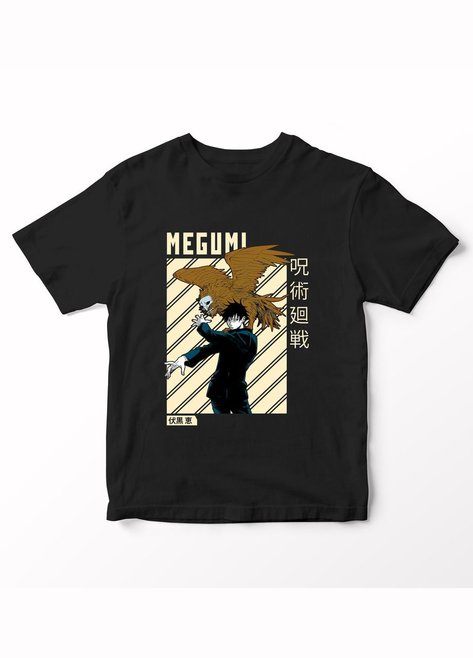 Черная футболка с аниме принтом магическая битва-21 No Brand