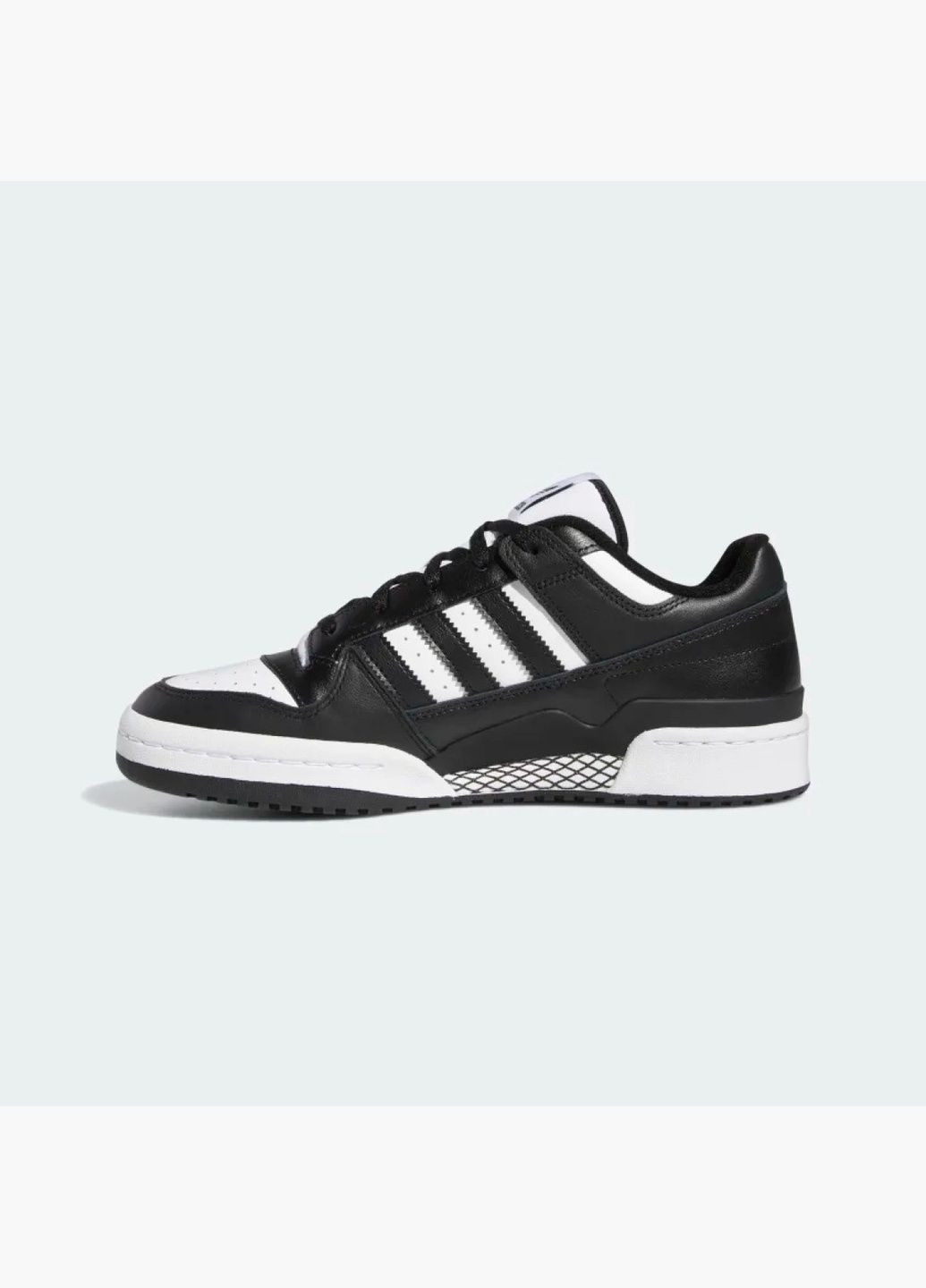Черные демисезонные кроссовки мужские forum low cl black hq1494 adidas