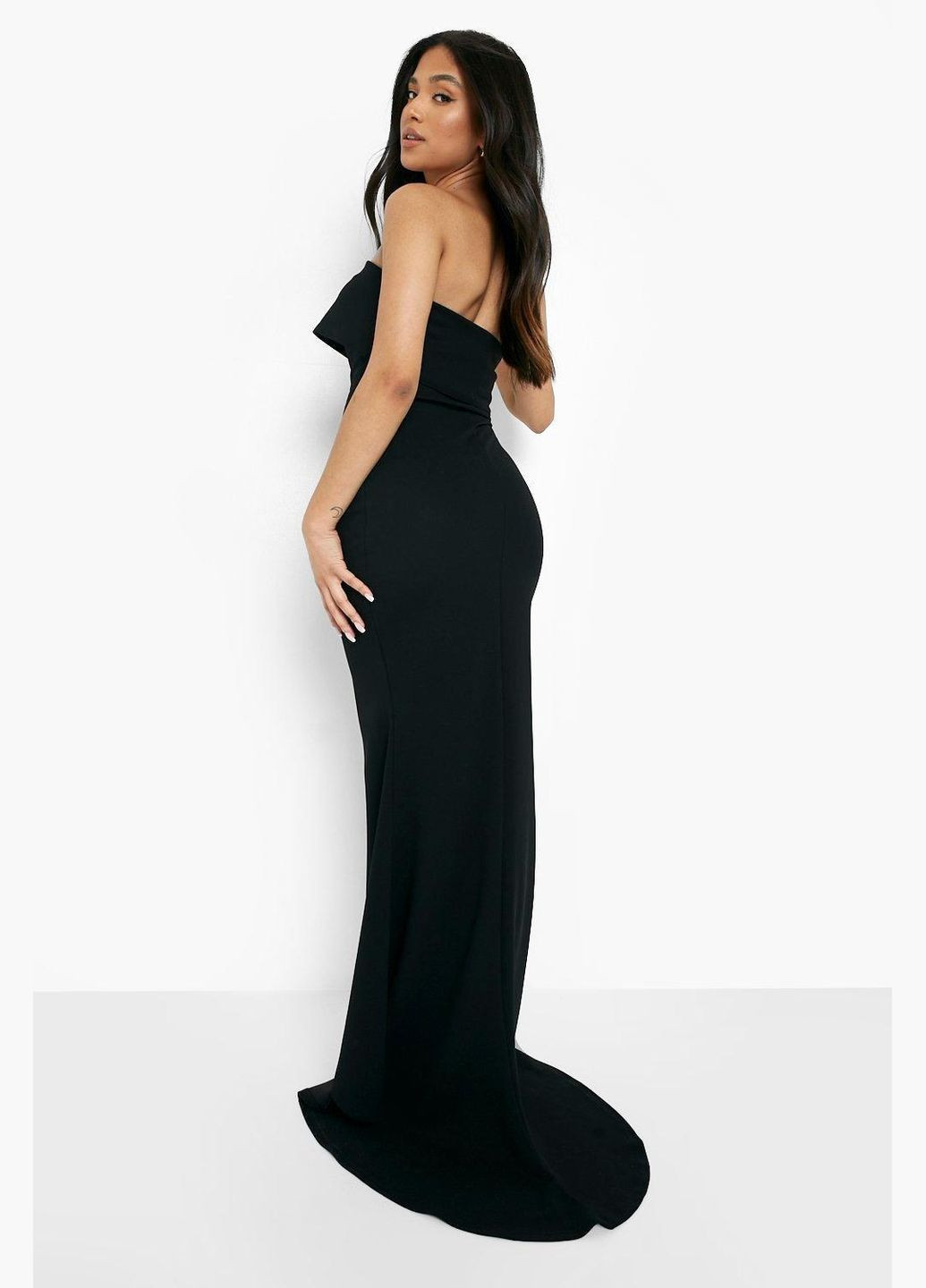 Чорна повсякденний сукня Boohoo однотонна