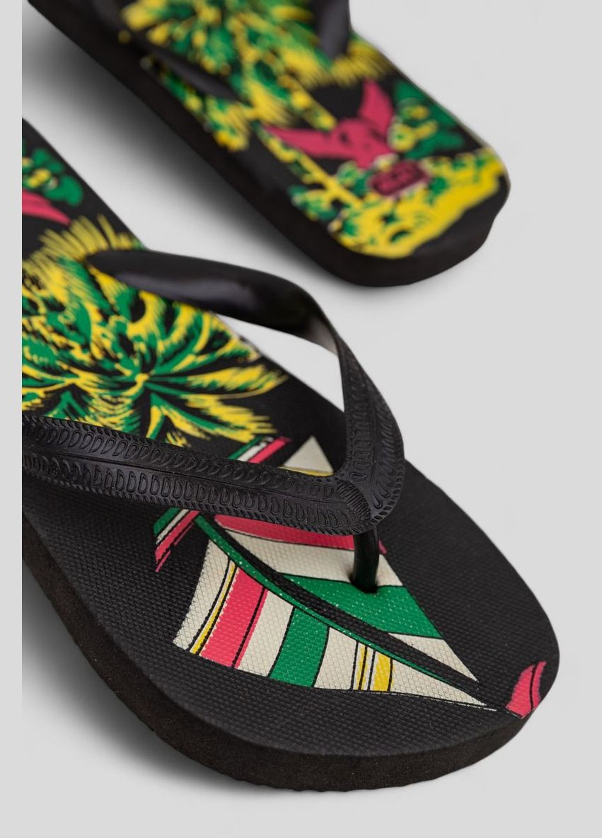 Черные пляжные вьетнамки мужские Ager