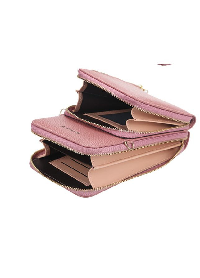 Жіноча міні сумочка клатч на плече для телефону, маленький коричневий гаманець (sku_1438К) No Brand (330576566)