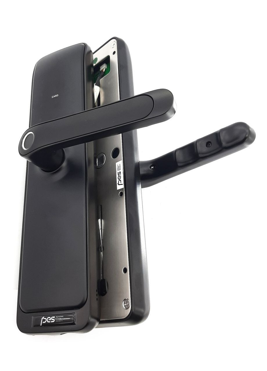 Біометричний замок для дверей Husky Wi-Fi з WC-фіксатором чорний PES (347324705)