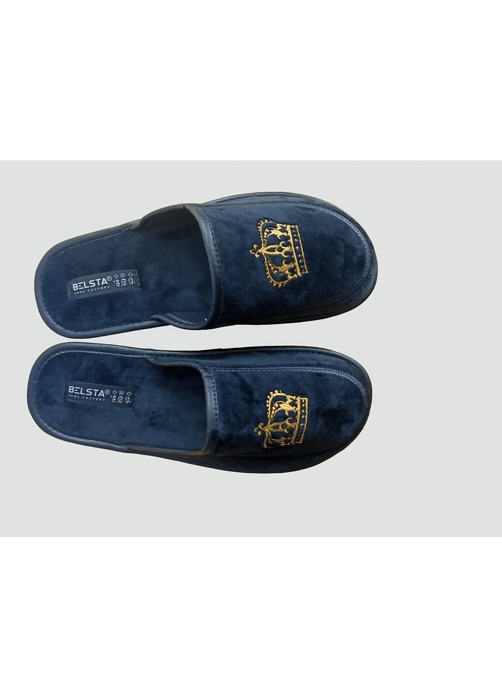 Черные тапки мужские Белста