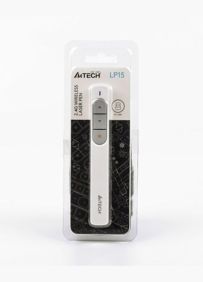 Беспроводная лазерная указка LP15, USB цвет белый. A4Tech (333824968)