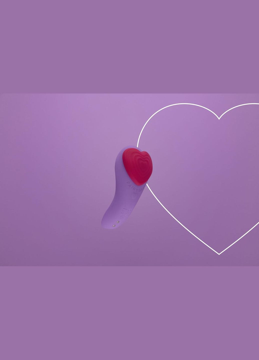 Вібратор у трусики FairyGasm HeartGem violet, на магніті, пульт ДК No Brand (303882260)