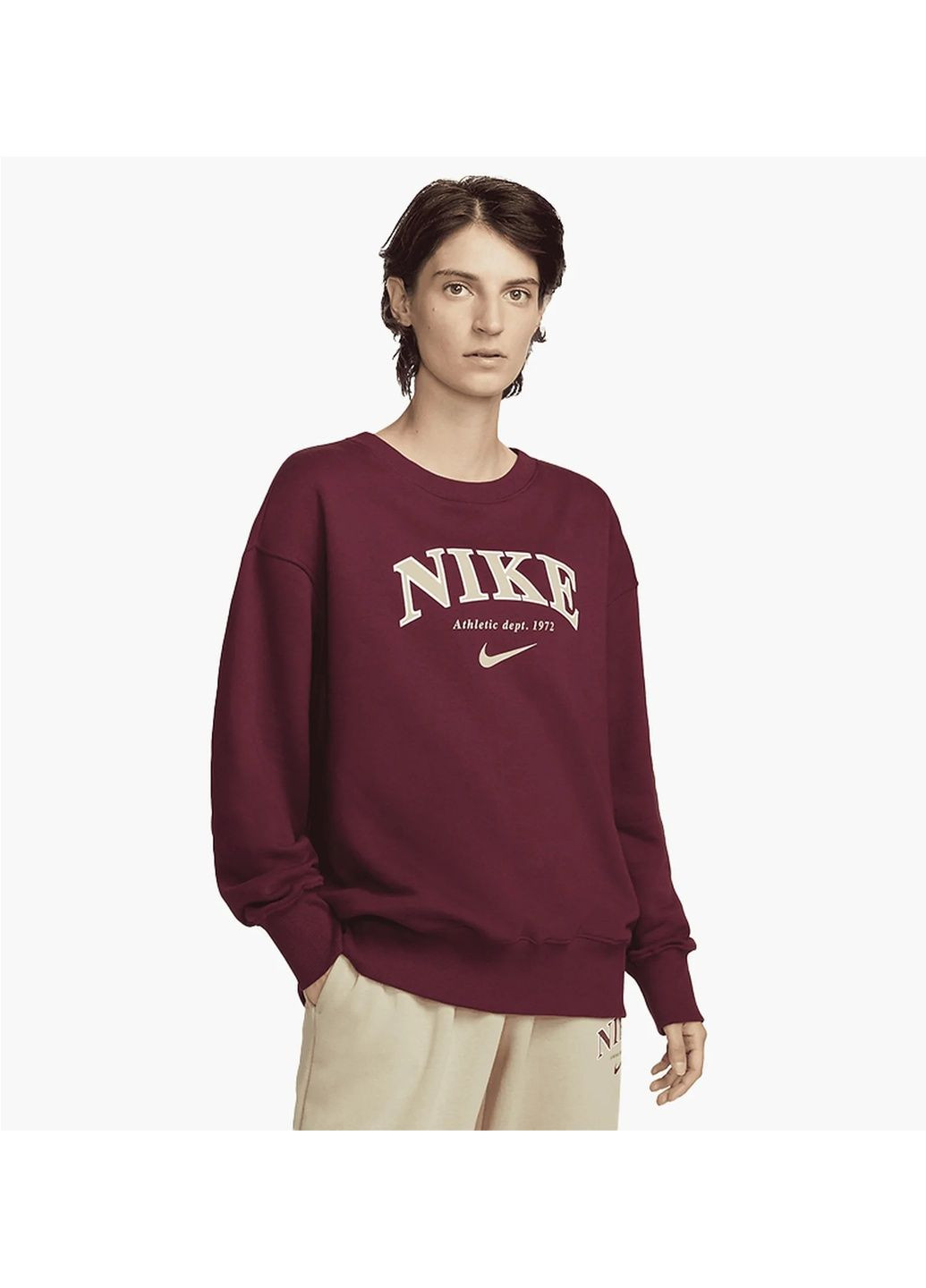 Свитшот женский Sportswear Phoenix Fleece Bordo Nike (365962280)