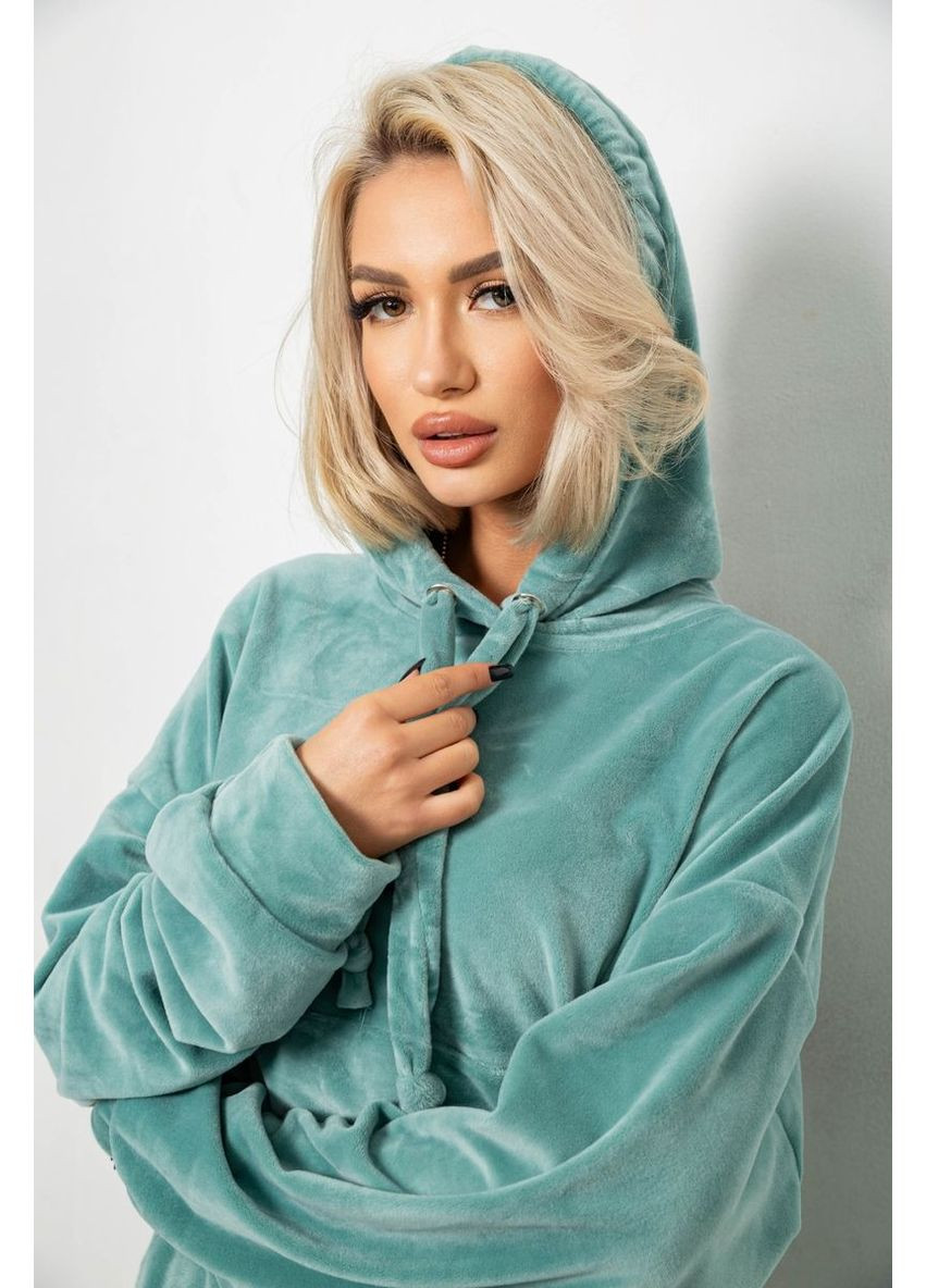 Спортивний костюм жіночий велюровий, колір оливковий, 241R2001-20 Ager (371922809)