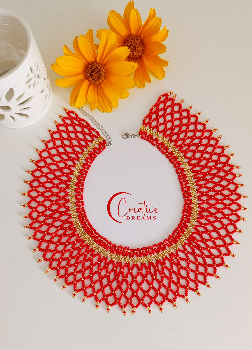 Гердан, силянка "Павутинка" красный Creative Dreams (343051585)