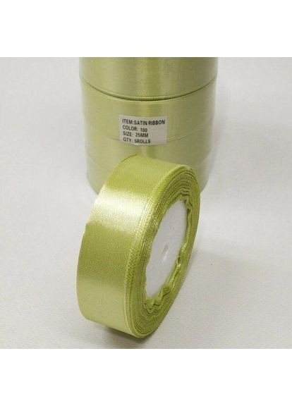 Стрічка атласна 2,5 см (23 м) "Sindtex" (АЛ2-0100) Plus-plus (352749890)