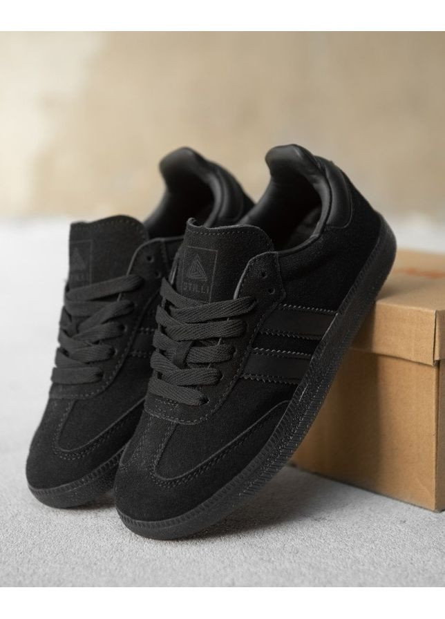 Чорні осінні дитячі кросівки campus black No Brand