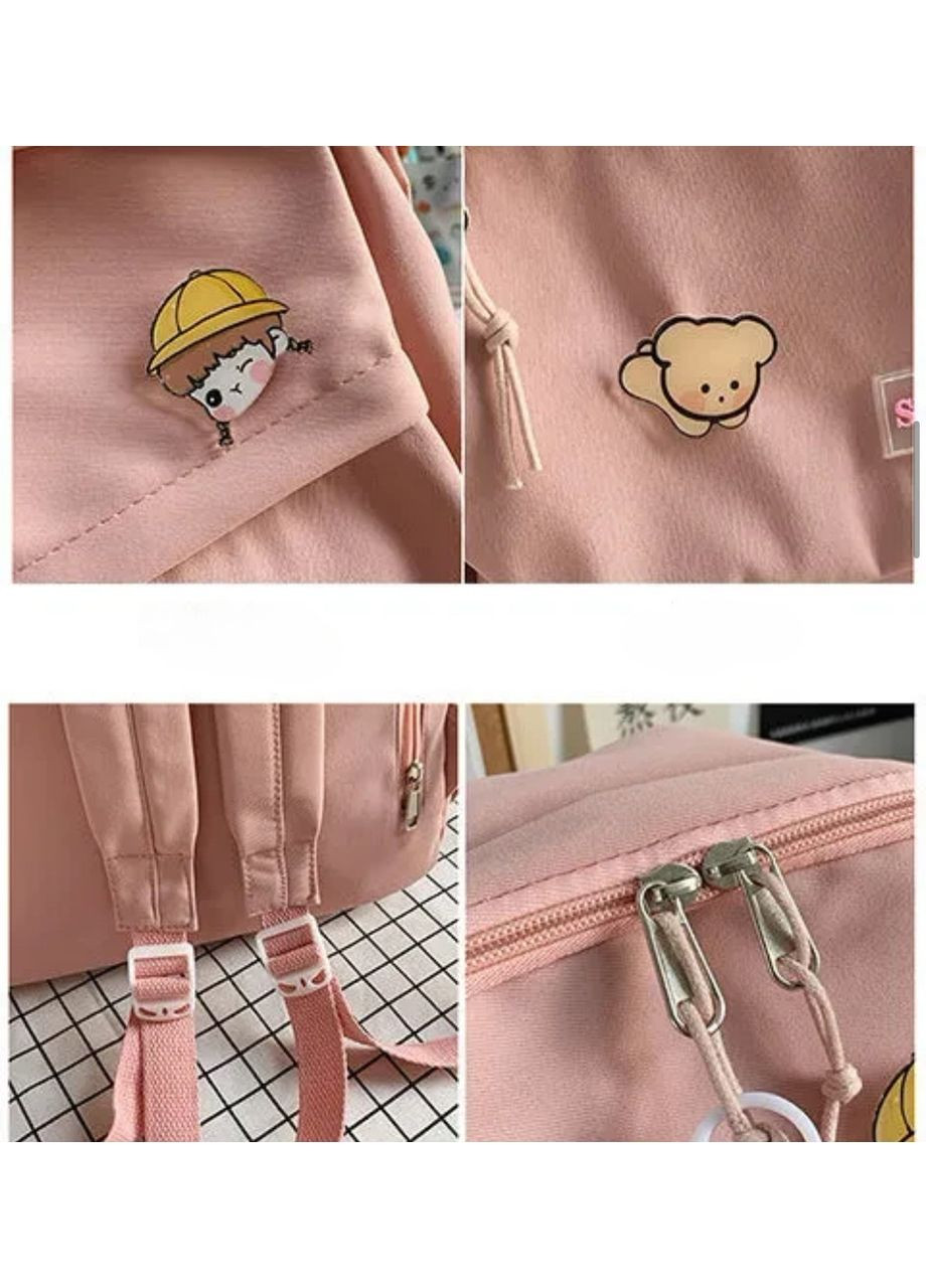 Женский рюкзак, школьный рюкзак 1338 Pink No Brand (362475043)