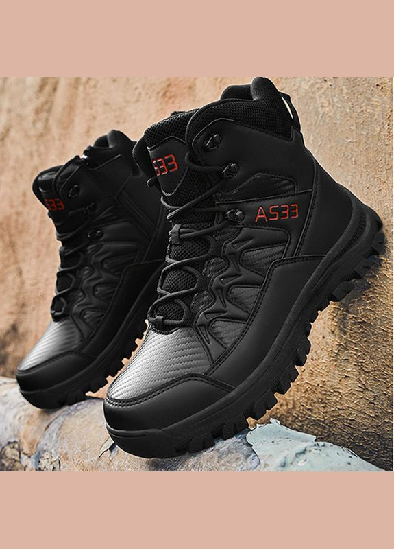 Ботинки тактические GZ706 Black р.40 износостойкие военные на демисезон taktical Lesko (342118496)