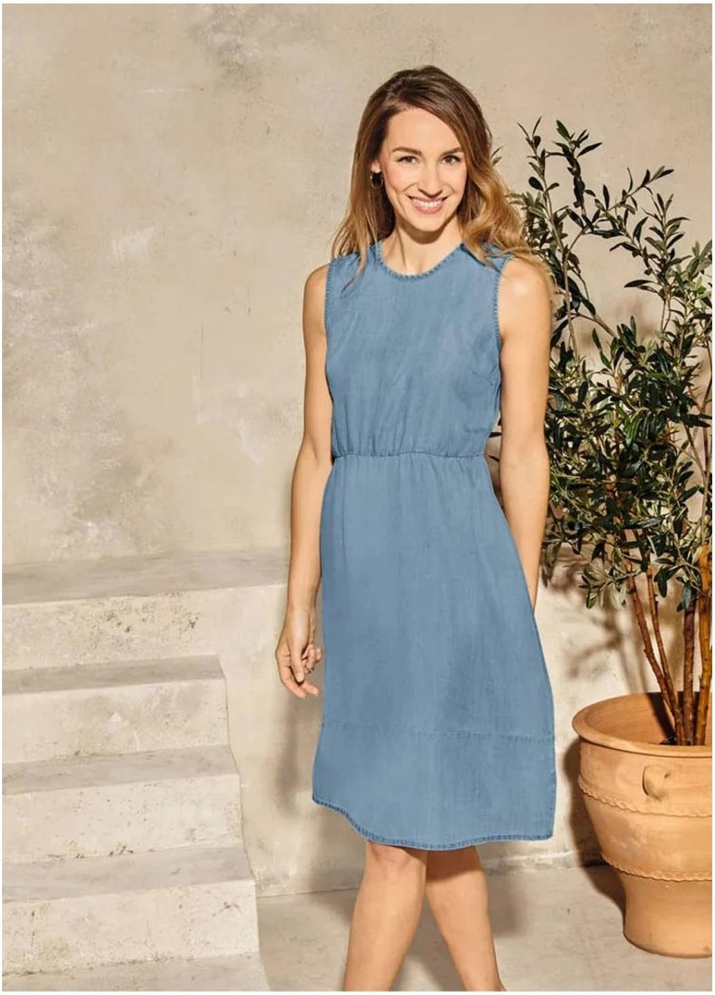 Голубое платье Esmara однотонное