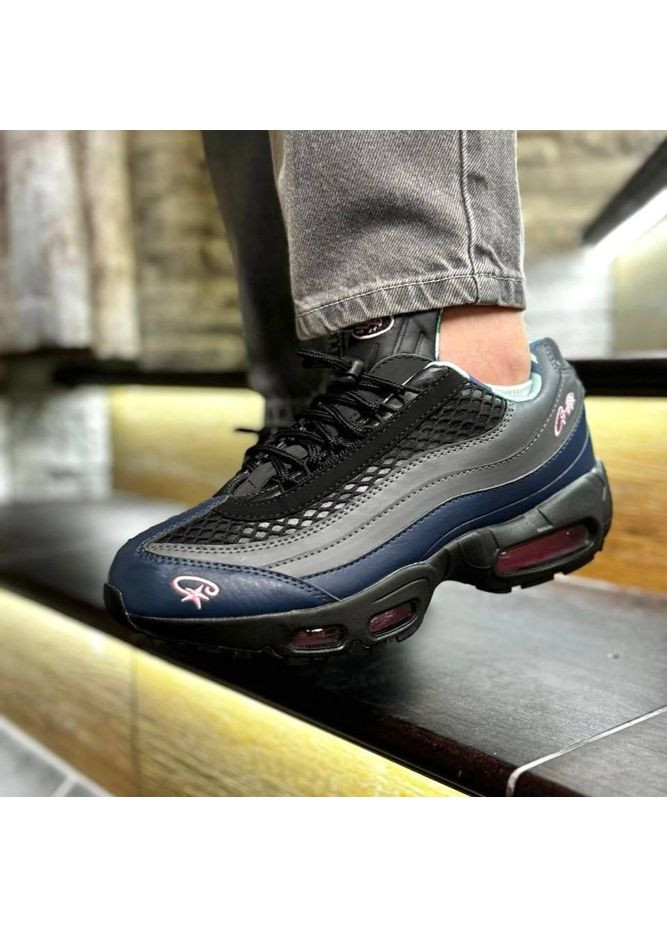 Розовые демисезонные кроссовки мужские nike air max 95 sp cortez pink найк аир макс 95 No Brand