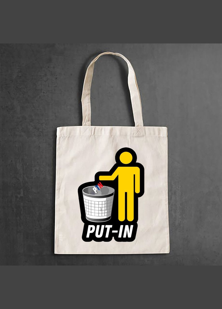 Эко сумка, шоппер, повседневная с принтом "Put-in" Кавун шопер (316138090)