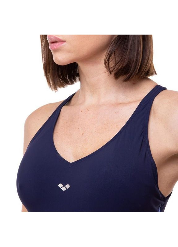 Синий летний купальник для плавания слитный женский maia criss cross ar001628-707 Arena