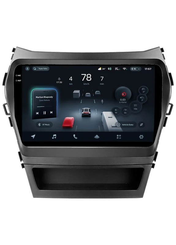 Штатна магнітола CC4 Pro 2K 12+256 Gb Hyundai Santa Fe 3 2013-2016 (C) 9" Teyes (395843934)