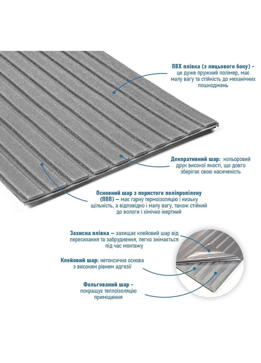 Панель-рейка в рулоні срібло (D) 3DPanda-2072 Sticker Wall (323154877)