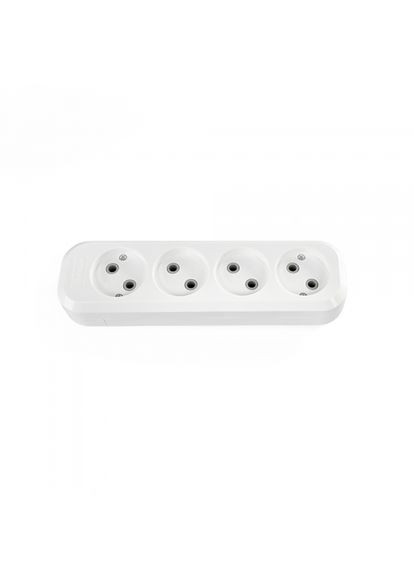 Колодка подовжувача без заземлення 4 гнізда біла TITANUM STANDARD (TF-B410-W) Videx (370251679)