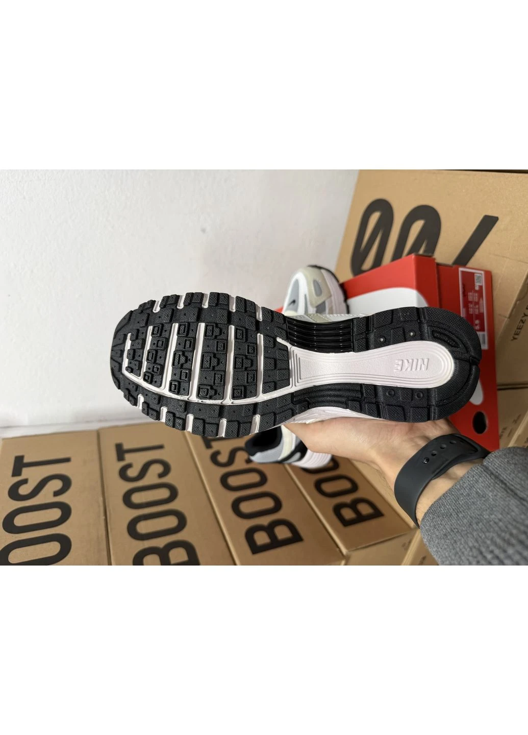 Черные демисезонные кроссовки мужские nike p-6000 platinum tint black найк п-6000 черные No Brand
