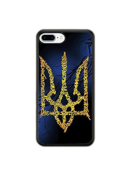 Чохол для Apple Iphone 8 Plus Герб України Чорний No Brand (302220252)