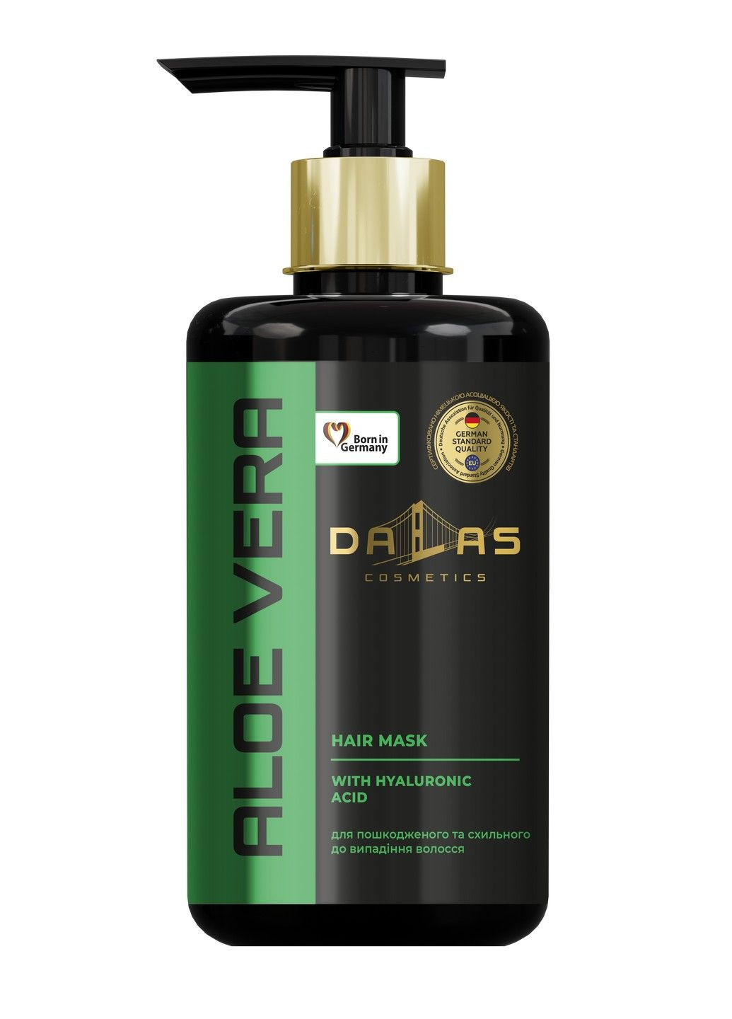 Маска для волос с гиалуроновой кислотой и натуральным соком алоэ, 900 мл DALAS (282843936)