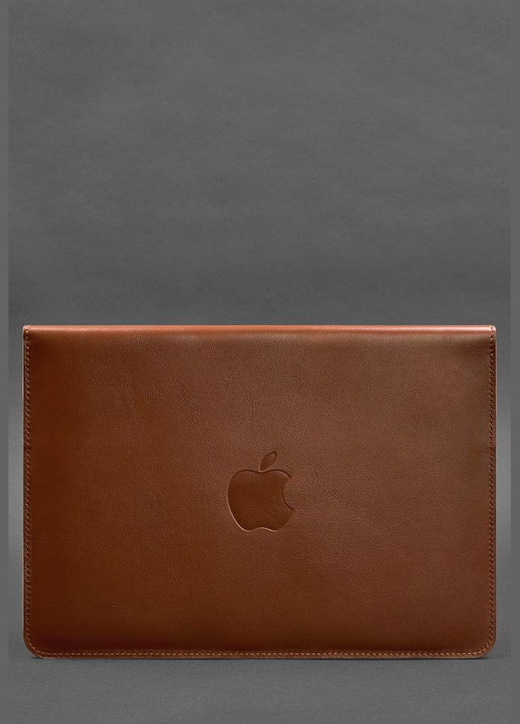 Шкіряний чохол-конверт на магнітах для MacBook 15-16 дюйм Світло-коричневий (A-027544) BlankNote (329899457)