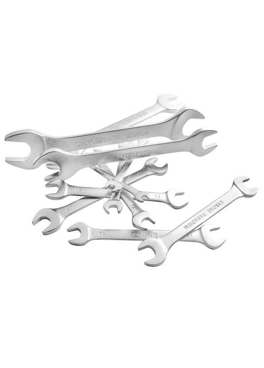Набор ключей рожковых 12 од. 6-32 мм cr-v Intertool (282584718)