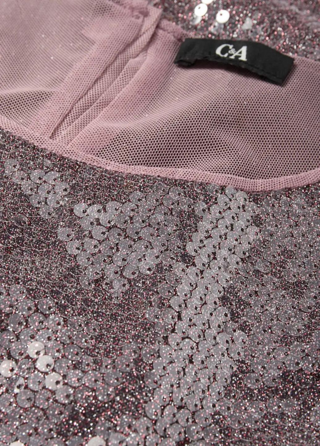 Темно-рожева сукня C&A однотонна