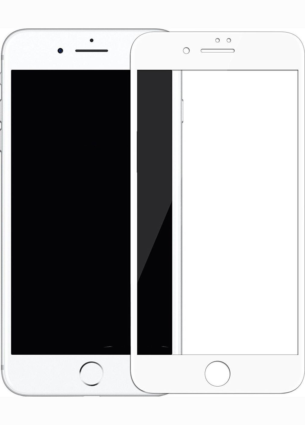Защитное стекло 3D Full Cover 0.3mm Tempered Glass Apple iPhone 7 Plus/8 Plus White Mocoll (301508330)