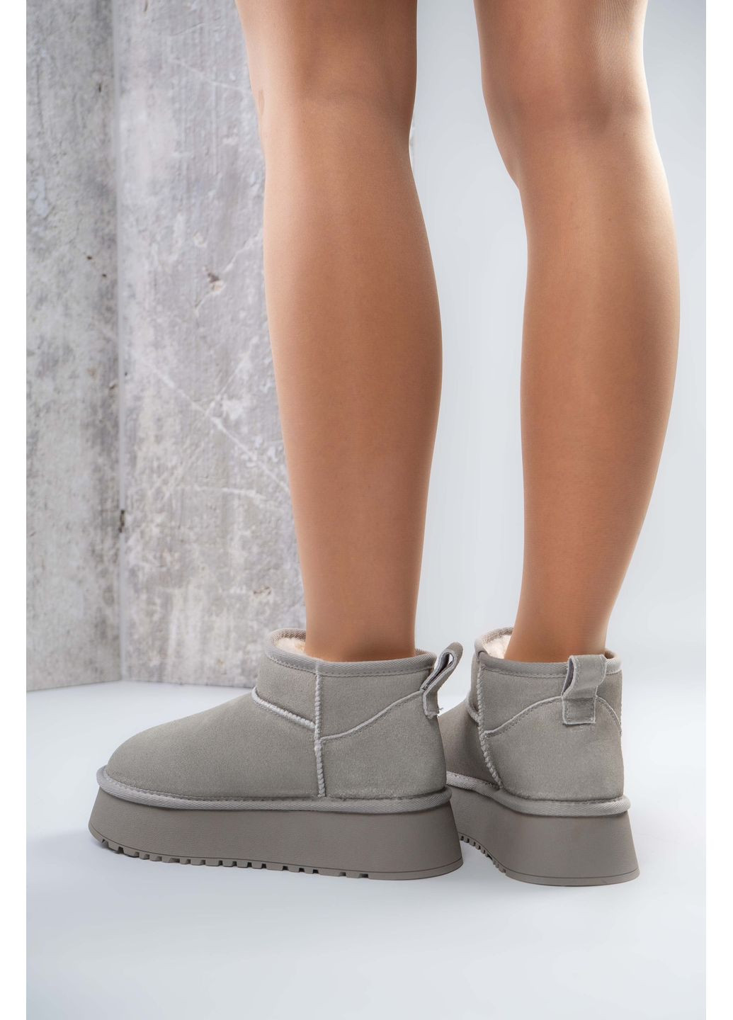 Угги женские Натуральная замша серые 346862 Where Uwear (370268967)