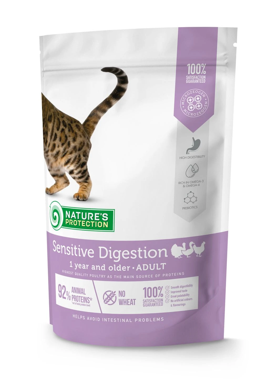 Сухий корм для котів Sensitive Digestion із чутливим травленням із птицею 400 г Nature's Protection (266274481)