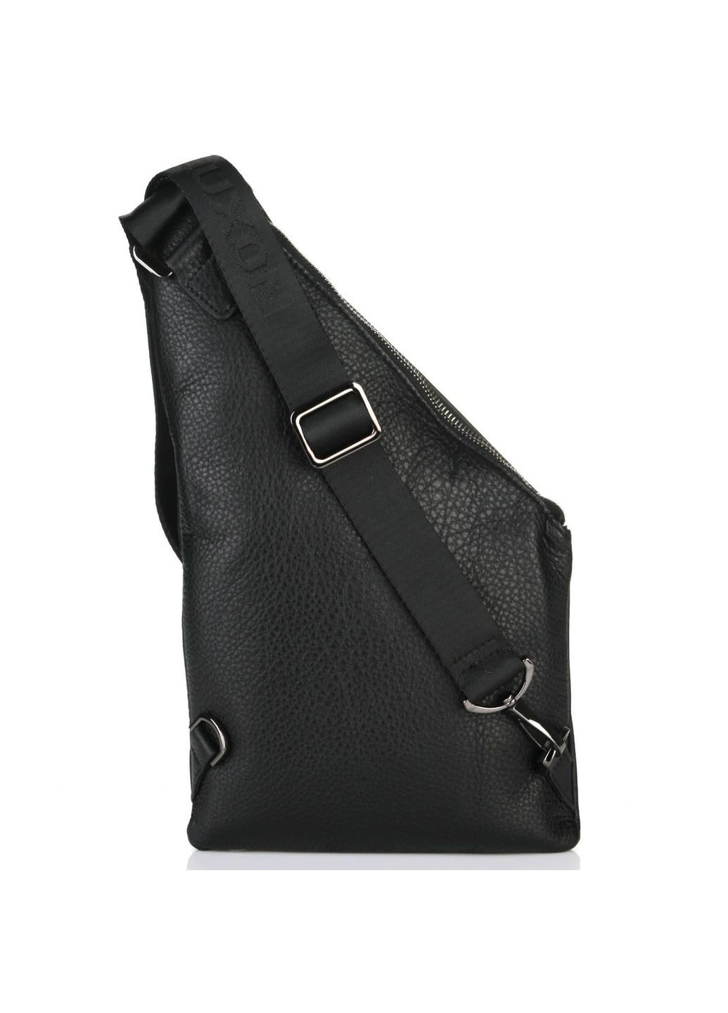 Рюкзак чоловічий 9186-55 шкіряний на одне плече розмір 20 × 34 × 6 см см чорний Luxon (314808737)