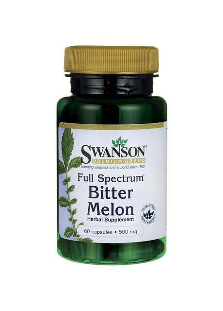 Горький огурец, Bitter Melon Momordica, 500 мг, 60 капсул Swanson (366733866)