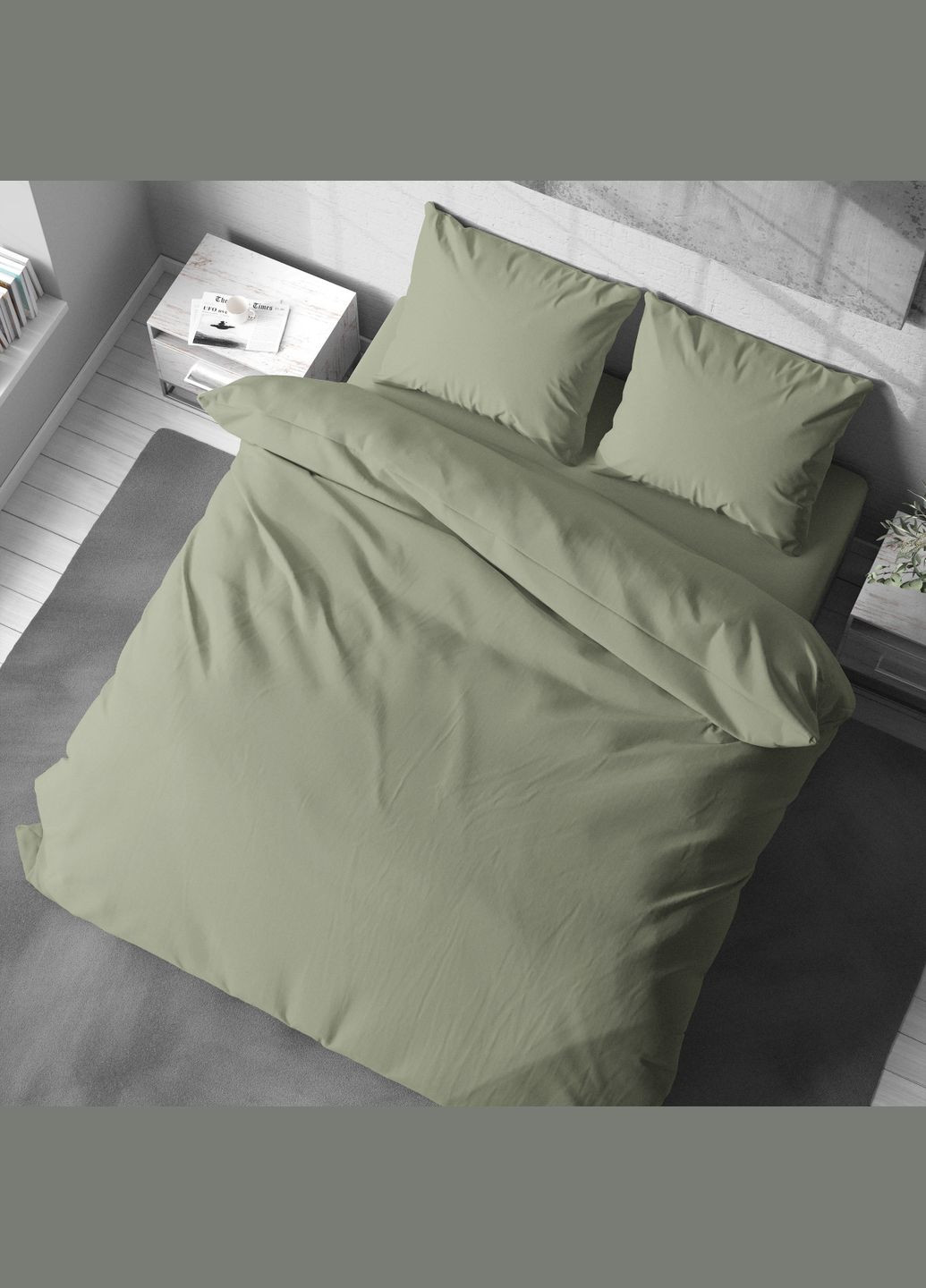 Комплект постільної білизни Двоспальний 180х215 см полісатин Lelit (331788331)