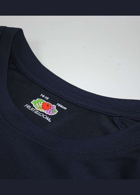 Темно-синяя летняя футболка детская performance kids (0610130az116) Fruit of the Loom