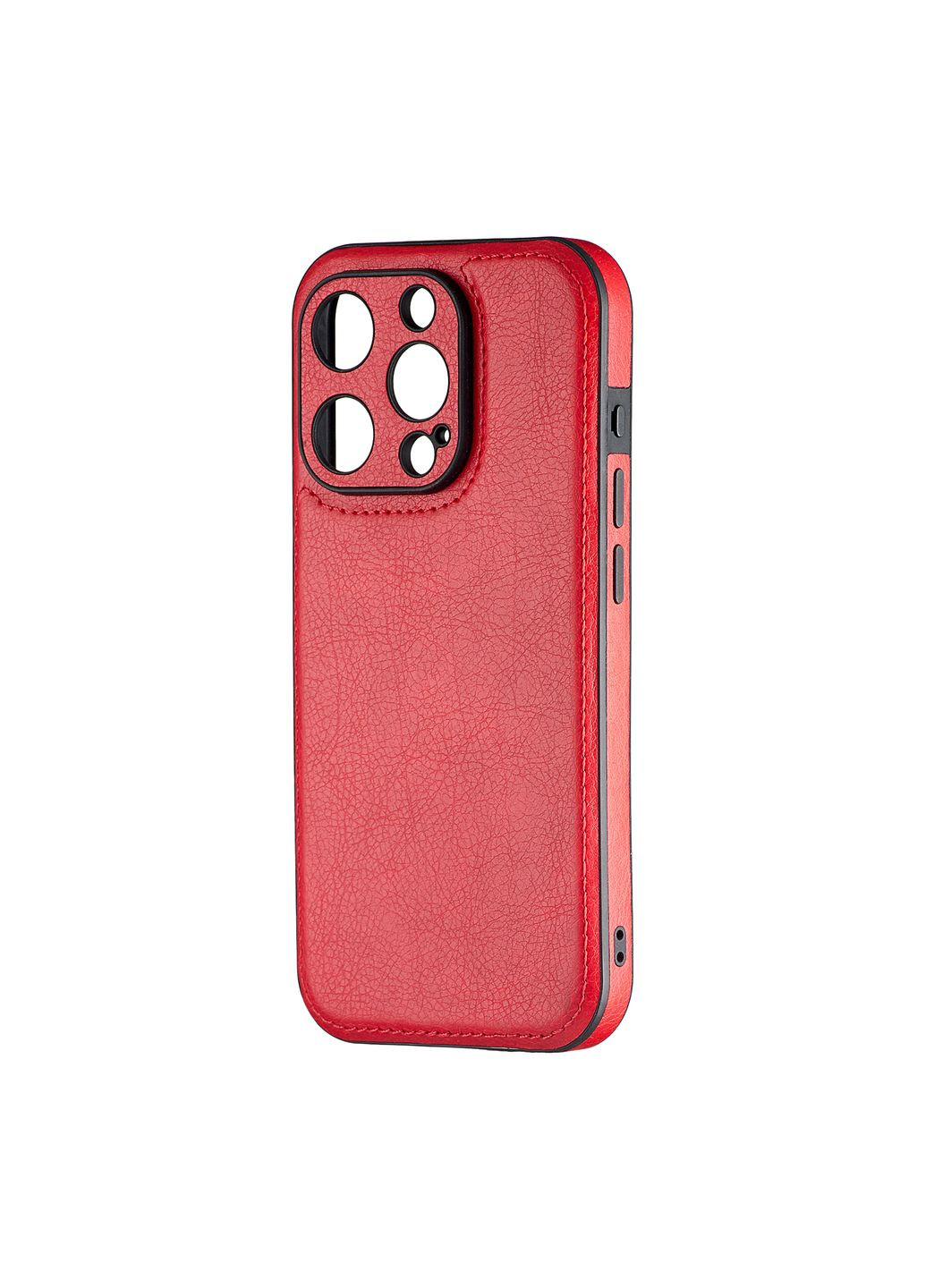 Чохол Jinduka Leather Protected Camera Red Case iPhone 15 Pro (297454326)